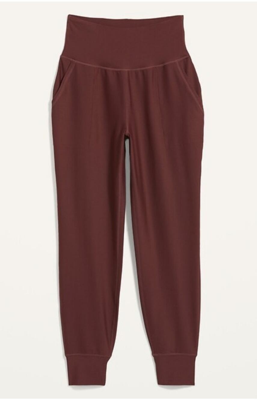 Old Navy Active Powersoft Jogger Pants Grand Canyon Red Cropped L